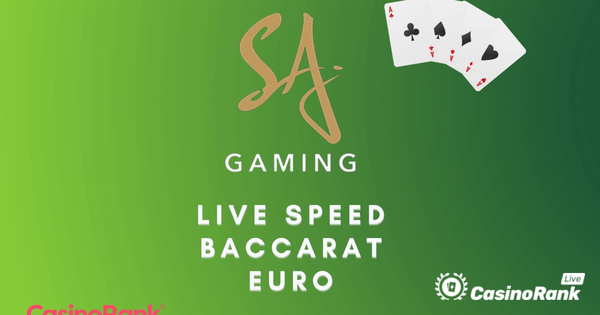 Live Speed Baccarat Euro door SA Gaming